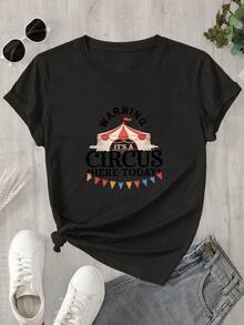 Halloween Graphic T-Shirt - Black - View 1