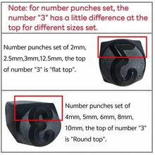 9/27 PCS Number & Letter Stamp Set | Metal Punch Tools For Leather, Wood & Soft Metals – DIY Embossing & Imprinting Kit With Carrying Case - Only 6mm Numbers Set - View 3