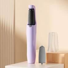USB Rechargeable Electric Foot Callus Remover | Professional Foot Care Tool With LED Light | 2 Grinding Heads Adjustable Speed Portable Dead Skin Remover, Suitable For Cracked Heels And Dry Skin - Multicolor - View 14