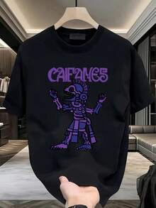 1 Piece Of Women's Blouses, Beautiful Women's Blouses, Women's Clothing Sets, Caifanes Image T-Shirt, 180G, Black And White,  Pattern Print T-Shirt, High Quality, Round Neck, Basic Fit, Loose For Men And Women, Breathable, Versatile, Machine Washable, Comfortable, Size S ~ 3XL, Daily Wear, Casual, Sporty, Summer, Essential. - 白色的 - 查看 10