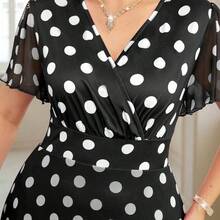 yonghongmaoyi1 Reflora Vestido floral elegante de talla grande, verano - Rosa - Ver 7