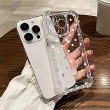 Funda de TPU con estampado de lunares pastel, compatible con Samsung, Apple, Honor, Transsion, OPPO, vivo y . Ofrece protección contra golpes y caídas. Un regalo ideal para amigos y familiares. - transparente - Ver 2