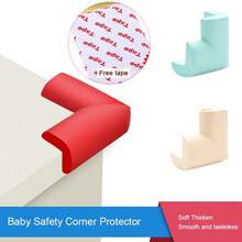 10pcs Children's Anti-Collision Corner Protectors, Extra Wide And Thick, Baby Table Corner Anti-Collision Soft Padding, Infant Dining Table TV Furniture Corner Guards - As Shown - View 3