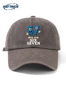 1頂 67SIX SEVEV 印花復古棒球帽 中性款 爸爸帽 時尚男帽 可調節頭圍 適合各種頭型 百搭卡車帽 適合日常通勤、街頭、戶外運動、海邊度假、健行、出遊 - C - 查看 11