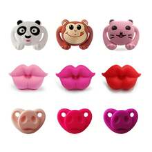 Silicone Pacifier With Soccer Ball Design And Fun Patterns, Baby Teething Toy, Silver-Free, Small Size. - Pink Football - View 3