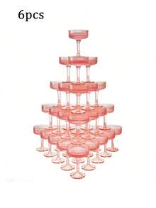 Bộ ly cocktail trong suốt, bao gồm ly Martini, ly Champagne và ly Cocktail, thích hợp cho tiệc sinh nhật, Ngày Valentine, Lễ Phục Sinh, đám cưới, lễ hội và các buổi dã ngoại, v.v. / Bộ đồ ăn cao cấp và trang nhã, lý tưởng cho đám cưới, các sự kiện cocktail và trang trí quầy tráng miệng, có thể tái sử dụng và chống vỡ. - Xem 19