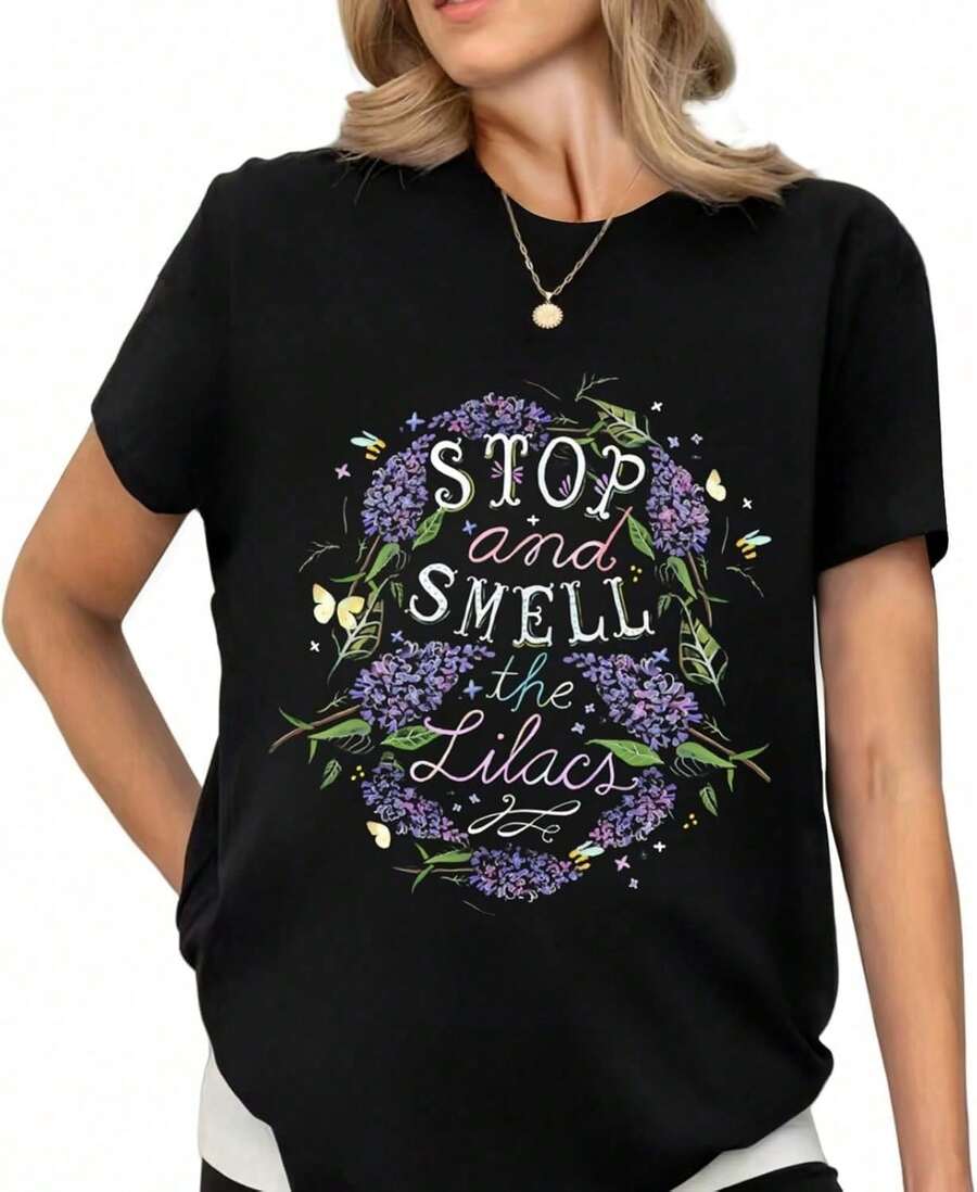Women's Vintage Bohemian Floral Print T-Shirt, Short Sleeve Printed Blouse For Girls, Breathable And Comfortable. Pure Cotton T-Shirt, Soft And Comfortable To The Touch. - -2 - 查看 1