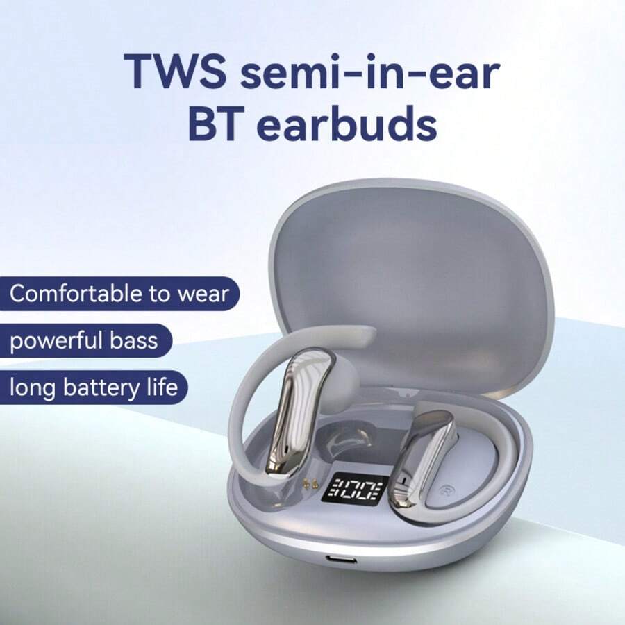 2026 New Open-Ear Bluetooth Headphones, Over-Ear Non-In-Ear, Lightweight And Weightless Wear, HD Call And Music Headphones, For Sports, Fitness, And Commuting, Unisex Gift - View 1