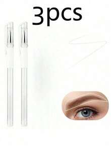 1/3/6/8/12pcs White Eyebrow Tattoo Pens, Skin Marker Pens, Permanent Makeup Tattoo Positioning Tools, Eyebrow Drawing Tools, Halloween Makeup, Tattoo, Christmas Gift, Makeup Tools, Women's Gift - White - View 14
