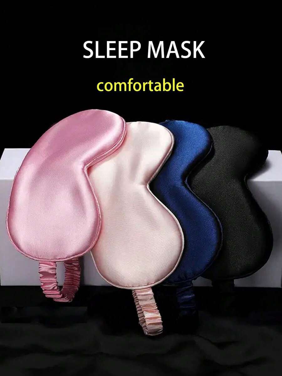1 Peça Máscara de Dormir para Quem Dorme de Lado, Unissex, Máscara de Dormir Blackout, Design em Formato de Copo 3D, Macia e Respirável, com Faixa Elástica Ajustável, Adequada para Cochilos em Avião, Escola, Volta às Aulas, Viagem, Casa e Várias Ocasiões. - Multicolorido - Visão 1