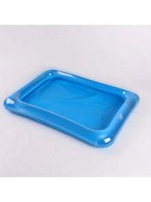 1pc Blue Portable Foldable Swimming Pool Cleaning Basin, Essential Maintenance For Above Ground Pools. Suitable For Garden Layout, Fan Accessories, Soft Rubber Decor, Holiday Essentials And Fashion Room Decor. - Multicolor - View 7