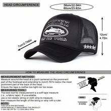 1 pieza Gorra de camionero con bordado de estrella de cinco puntas para hombre, gorra de béisbol con elemento de moda para protección solar al aire libre, casual, viajes, playa, primavera/otoño - Multicolor - Ver 2