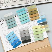 100pcs Transparent Self-Adhesive Sticky Notes Bookmarks, Reusable For Book Annotation And Reading, Cute Transparent Labels Stationery - one-size - View 3