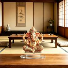 1件亚克力雕塑，带底座，多用途宗教家居及汽车装饰，适用于客厅、办公室、咖啡厅、汽车内饰，是送给朋友的完美生日礼物 - 塑料材质，宗教主题 - A - 查看 6