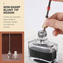 5 Pack Dispensing Set With Tips Multi Purpose Ink And Glue Filler Fountain Pens Woodworking Crafts Applicator Science Lab Refilling Accessories - A - View 4