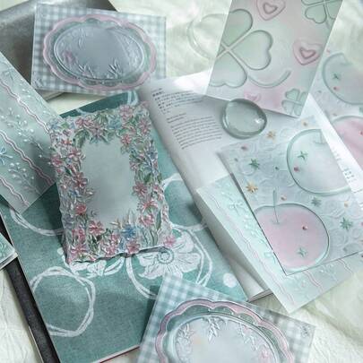10 piezas de papel para scrapbooking con diseño de jardín europeo de ensueño, papel decorativo vintage DIY sin adhesivo, regalo festivo, material para collage hecho a mano, suministros de papelería creativa escolar personalizada para planificación de scrapbooks