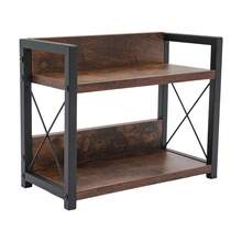 2-Tier Kitchen Countertop Shelf, Small Spice Rack, Kitchen Spice Organizer, 30kg Load Capacity, Countertop Shelf For Kitchen Worktop (30x15.75x26.42cm Brown) - 查看 12