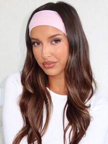 4/3/1pc Women's Pure Cotton Headband, Non-Slip Elastic Wide Hairband, Suitable For Yoga, Sports, Running, Makeup, Fitness, Hair Accessory, Hair Knot Bow - Multicolor - View 2