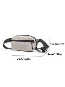 Outdoor Mini Storage Bag. Nylon Checkered Chest Bag. Couple Small Bags. Waist Bag. Suitable For Sports And Running. - Multicolor - View 12