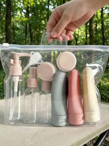 Travel Bottles For Toiletries With Leakproof Design Refillable Spray Bottles For Women And Men Toiletries Containers For Shampoo Body Wash Lightweight Toiletries Containers For Beach Cruise Flight Personal Back To School Travel Essentials Accessories - Multicolor - View 2