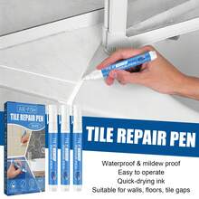 JUE FISH 3 Pack Tile Grout Repair Pen, Waterproof Mold-Proof Quick-Dry Whitening Grout Paint Marker For Bathroom Floor Shower Joint Gap Sealing, DIY Home Refresh,Kitchen,Room,Quick Ship Items,Free Shipping - Tile Grout Pen - View 8