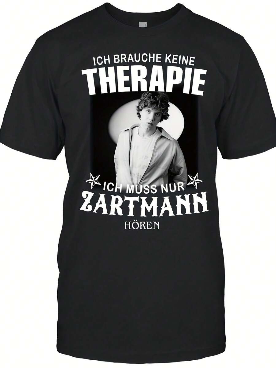 Nouveau modèle 2026 - T-shirt Anime pour homme Zartmann - T-shirt streetwear Harajuku avec motifs géométriques d'anime, haut décontracté à col rond, lavable en machine pour toutes les saisons - Mode pour les conventions d'anime et usage quotidien. - Noir - Voir 1
