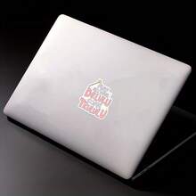 1/5PCS Waterproof Vinyl Sticker, May All Your Delulu Come Trululu Cute Pastel Magic Wand Slogan Decal, Self-Adhesive Funny Meme Sticker For Laptop Water Bottle Car Notebook, Kawaii Positive Gift For Girls Teens Women - A - View 4