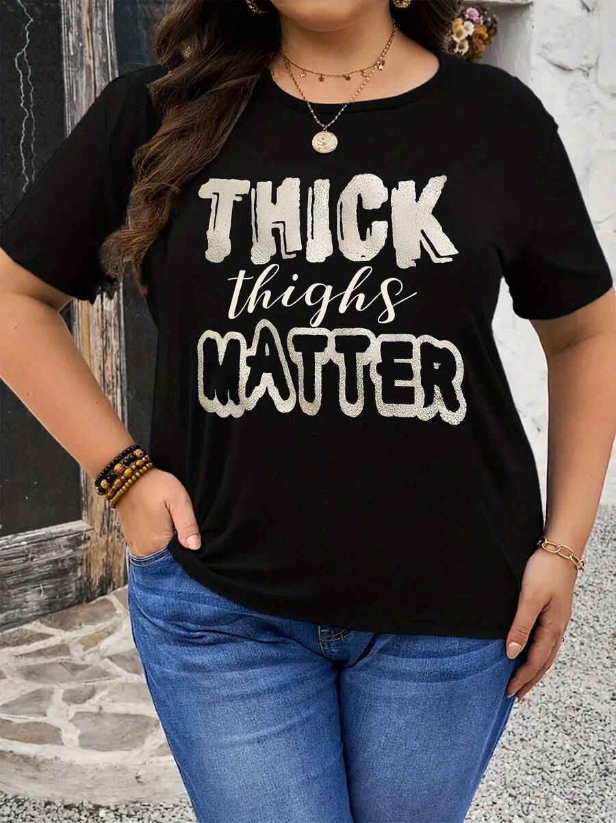 Talla Grande, Camiseta Talla Grande - Negro - Ver 1