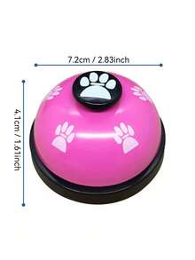 1 Set Pet Intelligence Training Bell, Metal Sounding Call Button With Dog Paw Print Design, Cute Ins Style Paw Print, Clear And Pleasant Sound, Not Harsh, Essential For Dog Training, Potty Training, Communication And Meal Calling For Cats And Dogs - Multicolor - View 3