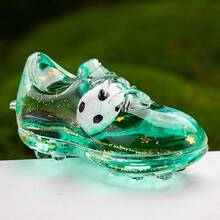 1 Piece Standing Moving Quicksand Soccer Cleats Statue Ornament - Modern Resin Shoe Decor With Dynamic Sole Design, Plastic Suitable For Home, Office, Gift For Soccer Fans, -Themed Decoration - Multicolor - View 10