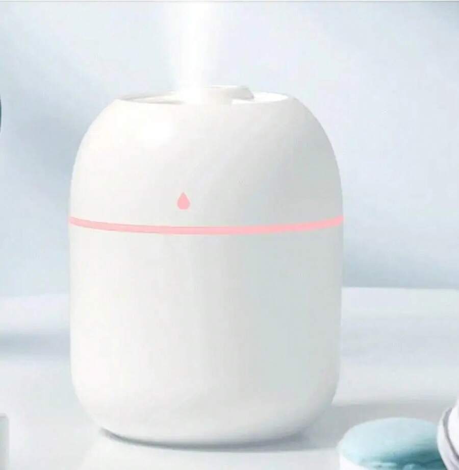 250ml Mini USB Air Humidifier, Essential Oil Diffuser For Home And Car, Silent Ultrasonic Diffuser With Colorful LED Lamp. - Style 2 - View 1