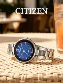 CITIZEN EM0807-89L Women's -Drive Watch, Blue Dial With Stainless Steel Band, Comes With Original Box, Elegant Casual Wristwatch For Everyday Wear And As A Gift - Blue - View 5