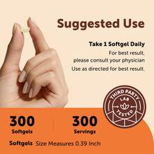 Micro Ingredients 维生素D3 2000微克 + 维生素K2 50微克 300粒软胶囊 - 300 Softgels - 查看 2