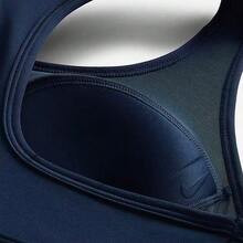 Nike Swoosh 女士運動內柔軟舒適透氣吸汗速乾工字套頭胸罩DX6822-478 - 藏蓝色 - 查看 6