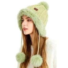Women Beanie Hat - Green - View 1
