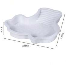 1Pc Large Shallow River Style Reptile Bath Tub, Multi-Style Practical Design, Plastic, Pet Tank Accessory, Shallow Basin Shape, For Turtle Lizard Frog Snake Scorpion Amphibian Drinking & Soaking - Multicolor - View 10