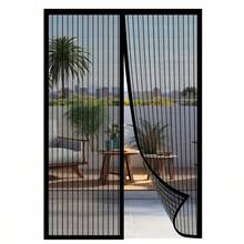 Magnetic Insect Screen Door Curtain, No-Drill Mesh Door Curtain - A - View 10