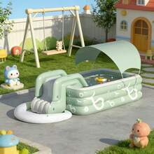 Luxury Inflatable Swimming Pool Set, Large Family Backyard Pool, Summer Household Fun Swimming Center, Quick Inflation | Thickened Material Design | Easy Installation, Suitable For Family Gatherings, Backyard, Household Water Games, Summer Parties - A - View 9