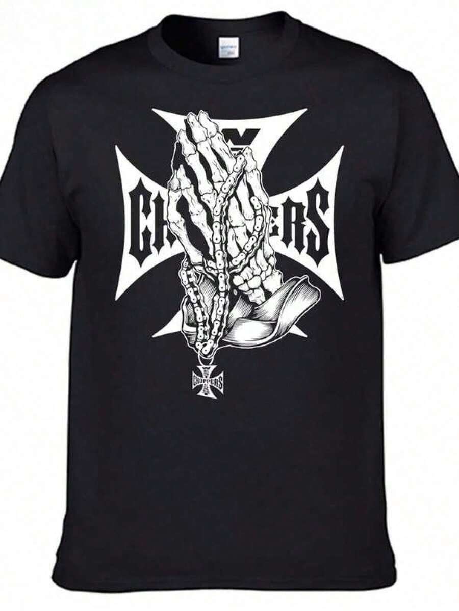 LXF2026Camiseta para Hombre West Coast Choppers - Diseño Gráfico Atrevido de Cuchillos Entrelazados, Camiseta Negra Casual de Estilo Urbano con Diseño Icónico de la Marca Chopper, Ropa de Verano Lavable a Máquinaregalos para maestros regalo madre regalos para mamá blusas para mujer>casual regalo para mamá playera de mujer playera de hombre blusas para dama casuales ropa de mujer poeselle mujer blusas para mujer>eleganteXIAM - Negro - Ver 1