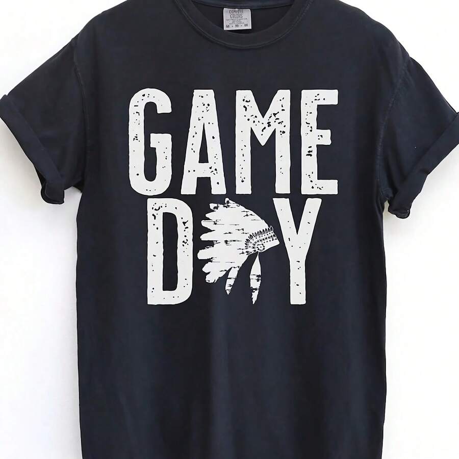 Game Day Shirt, School Shirt, Mom Shirt, Mascot Shirt, , School Spirit Shir, Go - Negro - Ver 1