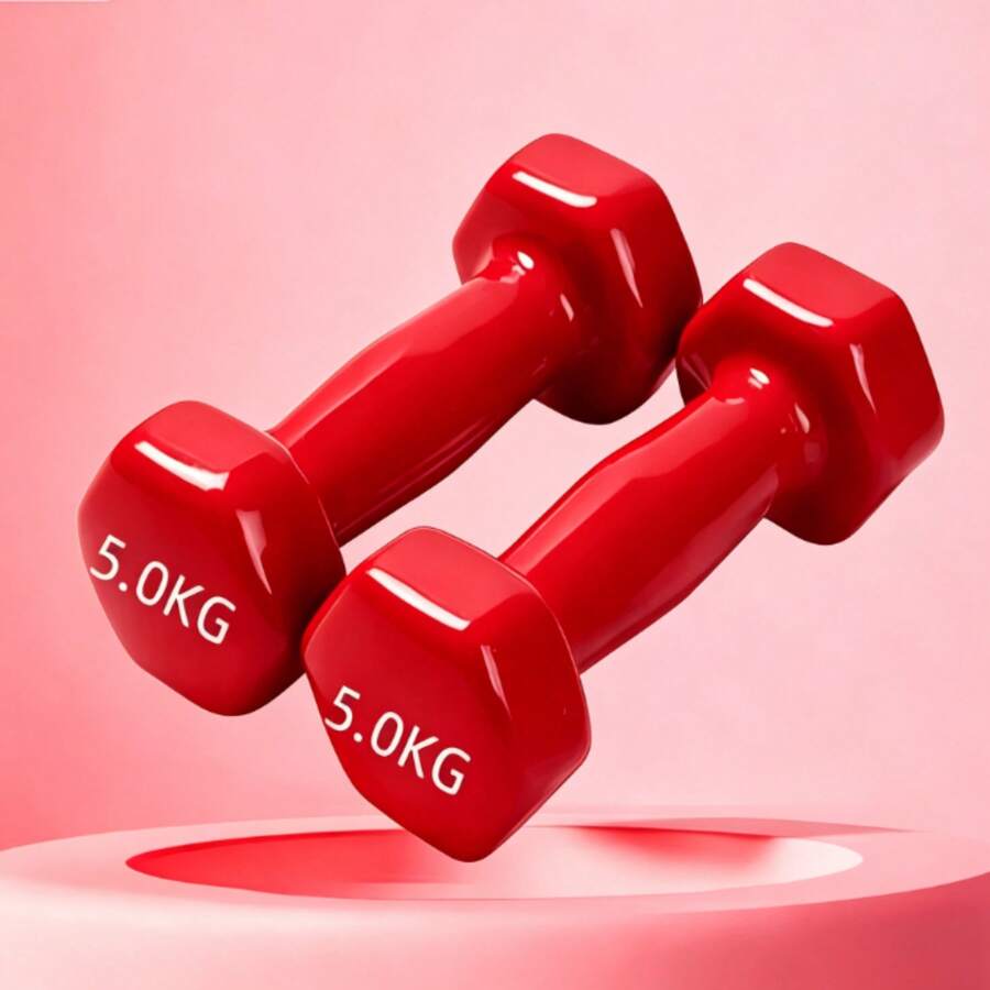 Modische bunte achteckige Hanteln, mehrere Stile erhältlich, einteilig gegossene Hanteln, lebendige Farben und Anti-Roll-Design, geeignet für Heimfitnessbereiche, kleine Wohnungen und Aerobic-Training, Zufällige Farbe - Mehrfarbig zufällig - View 1