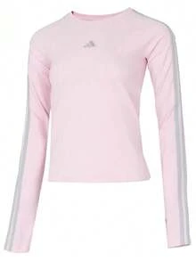 Adidas DCE 3S LS TEE運動休閒女子長袖T卹 - 粉色 - 查看 3