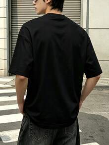 T-shirt graphique Marvel Spider-Man style BD, 100 % coton, vêtements homme, t-shirts homme, vêtements d'été homme, série Marvel, cadeaux homme, streetwear - Noir - Voir 2
