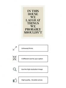 1pc Frameless Modern Humorous Quote Wall Art - Inspirational Humorous Canvas Poster Print, Suitable For Living Room, Bedroom, Kitchen Decor, Best Gift Choice, Bedroom Room Decor, Bedroom Decor, Wall Art, Vintage Poster & Best Gift Choice - Word - View 5