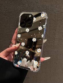 雛菊圖案鏡面手機殼，適用於 iPhone 13/15/16/17pro/17/14/17/15pro/15 Plus/15 Promax/7plus/8plus/X/Xs Max/Xr/11pro/12pro/13pro/14pro/12mini/13mini/11promax/12promax/13promax/14promax/14plus/17pro Max/17Air/6/6s Plus/7/8/16Pro/16plus/16promax/Se2 & 適用於 Galaxy/A54/A14/A12/A13/A15/A32/A33/A24/A52S/S20/S21/S22/S23/S24/S23Plus/S24ultra/S25/A33/A23/A07/A17/S26/A56/A57 - 彩色 - 查看 5