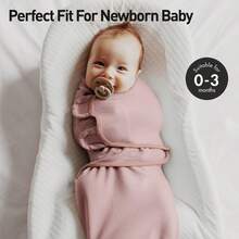 2 Packs Baby Swaddle Sleep Sacks, Infant 0-3 Months, 100% Cotton Soft & Snug Adjustable Wrap Nursery Swaddling Blankets - Baby Swaddle - View 7