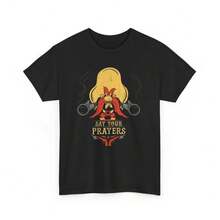 Sam - Say Your Prayers T-Shirt,  Tee, Cartoon Graphic Shirtblusas para mujer playeras de mujer vestidos casuales para mujer y2k playeras deportivas para mujer verano camisetas ropa de mujer Fashion Perfect For Daily - Negro - Ver 1