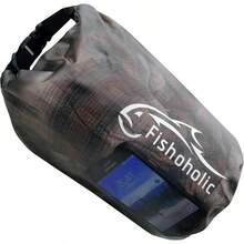 Fishoholic Bolsa seca u2013 Bolsas impermeables para equipo u2013 Cierre a prueba de fallos u2013 Hecho resistente y duradero para kayak, barco, pesca, senderismo, camping, tabla de remo y tailgaiting - Semi claro (Semi-Clear) + 5L - Ver 9