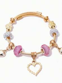 1 Stück Damen Edelstahl Schwan Liebe Anhänger Armband - A - Übersicht 5