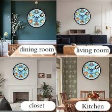 MINISO Pastel Blue One Piece Straw Hat Crew Chibi Wall Clock, Minimalist Cartoon Anime Hanging Clock, Silent Quartz Decorative Clock For Cozy Bedroom, Playroom, Or Study, Kawaii Home Accessory For One Piece Collectors - Black - View 5